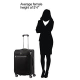 Travelpro Luggage Platinum Elite 25" Expandable Spinner Suitcase w/Suiter, Shadow Black