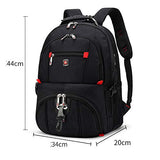 Laptop Backpack Men's Travel Bags Multifunction Rucksack Waterproof Oxford Black Computer Backpacks