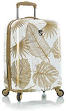 Heys America Oasis Fashion 21" Carry-on Spinner Luggage With TSA Lock (White/Gold)