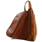 Tuscany Leather Hanoi Leather Backpack Brown Leather Backpacks