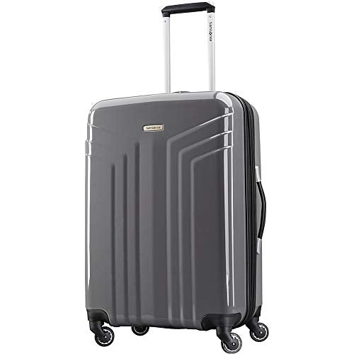 Samsonite Sparta 24" Hardside Checked Spinner Luggage (Dark Grey)