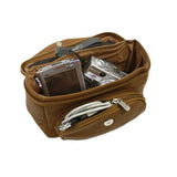 Piel Leather Deluxe Carry-All Camera Bag, Saddle, One Size