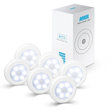 AMIR Motion Sensor Light, Cordless Battery-Powered LED Night Light, Stick-anywhere Closet Light