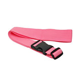 BlueCosto 4x Pink Luggage Straps Belts + 2x Red Suitcase Tags Labels