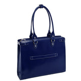 McKlein, W Series, Winnetka, Top Grain Cowhide Leather, 15" Leather Ladies' Laptop Briefcase, Navy (94837)