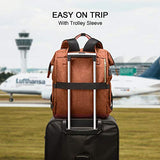 Laptop Backpack for Women Fashion Travel Bags Business Computer Purse Work Bag with USB Port,Orange