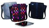BUILT Apple iPad or iPad 2 Neoprene Messenger Bag, Rain Drop