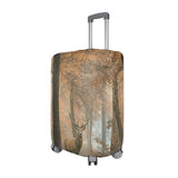 Suitcase Cover Autumn Forest Deer Luggage Cover Travel Case Bag Protector for Kid Girls