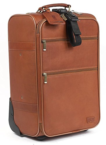 Claire Chase Classic Carry-On Luggage 22" Pullman, Rolling Suitcase In Saddle