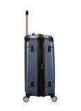 Rockland Luggage 3 Piece Abs Upright Luggage Set, Blue, Medium