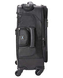 Genius Pack G4 22" Carry On Spinner Luggage - Smart, Organized, Lightweight Suitcase (G4 - Black)