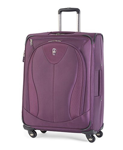 Atlantic Luggage Ultra Lite 3 25 Inch Expandable Spinner, Purple, One Size