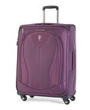 Atlantic Luggage Ultra Lite 3 25 Inch Expandable Spinner, Purple, One Size