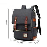 Adual Casual Laptop Backpack with USB Charging Port, Water Resistant travelling Backpack College