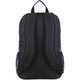 Fuel Valor Everyday Backpack With Interior Tech Sleeve, Black/Royal Blue Geo Print