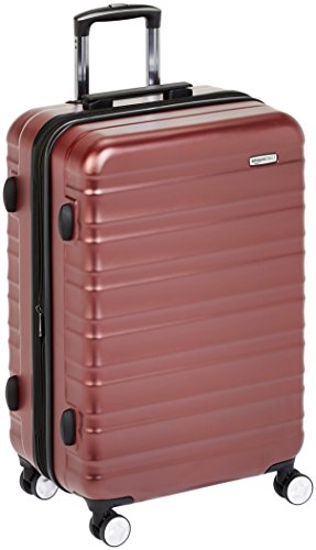 Amazonbasics Premium Hardside Spinner Luggage With Built-In Tsa Lock - 28-Inch, Red