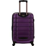 Rockland Luggage 24" Expandable Hardside Checked Spinner Luggage (Purple)