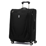 Travelpro Luggage Crew 11 25" Expandable Spinner Suitcase w/Suiter, Black