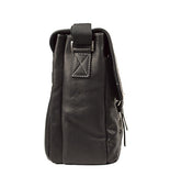 Kenneth Cole "Flap-Py As Can Be" Full Grain Cowhide Leather Double Gusset Flapover 14.1” Or 15”