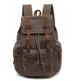 Canvas Backpack,Vintage Travel Camping Hiking Bag,Laptop School Bag Shoulder Daypacks,Unisex Casual