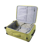 Mia Toro M1127-24In-Lim Italy Kitelite Strato Softside 24 Inch Spinner, Yellow