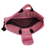 Laurex 17-Inch Laptop Sleeve Case Bag W/ Handle And Shoulder Strap, Pink Stamp