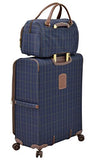 London Fog Kensington II 17" Cabin Bag, Navy Window Pane
