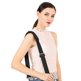 MOSISO 56 Inch Shoulder Strap, Adjustable Thick Soft Universal Replacement Non-Slip Comfort Fit Padded with Metal Swivel Hooks for Laptop Messenger Crossbody Bag Luggage/Duffel/Camera, Black