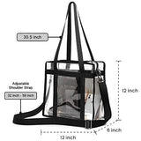 Clear Stadium Bag, Clear Tote Bag NFL Stadium Approved 12 x 12 x 6