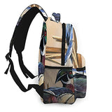 Casual Backpack,Mandarin Duck,Business Daypack Schoolbag For Men Women Teen