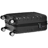 AmazonBasics Pyramid Hardside Carry-On Luggage Spinner Suitcase with TSA Lock - 20 Inch, Black