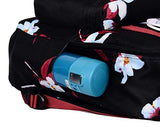 HotStyle Convertible Floral Backpack for Girls - Waterproof fits 14-inch Laptop - Black