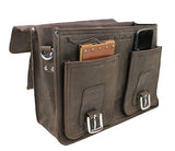 Vagabond Traveler 20" Super Extra Large Pro Leather Briefcase Laptop Bag. Heavy 7Lb Lb08.Db