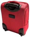 Mancini Leather Goods Wheeled Underseat Carry-on (Red)