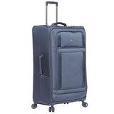Lightweight Large Luggage Sets 2 piece - Reinforced Suitcases Set (Navy)