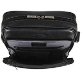 Kenneth Cole Reaction Top Zip Crossbody Tablet Bag with RFID Travel Cross-Body, Black One Size