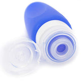 Miami CarryOn TSA Approved Food Grade Silicone Travel Bottle Pair, FDA Approved (Electric Green)