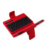 AutumnFall Folio Leather Case+Bluetooth Keyboard for Samsung GALAXY Tab S2 T710 (Red)