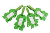 Set of 4 - Super Cute Kawaii Cartoon Silicone Travel Luggage ID Tag for Bags (Ninja Turtles 4)