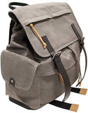 Mancini 15.6" Laptop Large Backpack in Grey - Black Trim