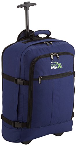 Cabin Max️ Lyon Carry On Bag with Wheels - 22x14x9 Very Lightweight at Just 3.7lbs 44L - Carry On
