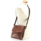 Bugatti Grinta Messenger Bag, 24 cm, Size Small, Cognac