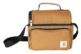 Carhartt Deluxe Dual Compartment Insulated Lunch Cooler Bag, Carhartt Brown