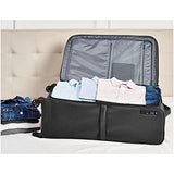 AmazonBasics Lightweight Softside Spinner - 3-Piece Set (22", 27", 32"), Black