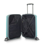 Gabbiano Viva Collection 3 Piece Hardside Expandable Spinner Set (Tiffany Blue)