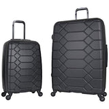 Aimee Kestenberg Women's Diamond Anaconda 3-Piece Set: 20", 24", 28", Black/Silver