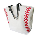 X.Sem Foldable Baseball Softball Tote Bag Canvas Oversized Beach Totes Durable Trave Handbag 22''