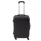 New Black 3 Pcs Luggage Travel Set Bag Abs Trolley Suitcase