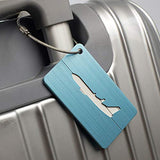 Carise New Brushed Aluminium Luggage Tags Suitcase Label Address ID Baggage Tag Travel