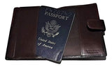 Mancini Men's Leather Nevada RFID Secure Passport Travel Wallet Multi